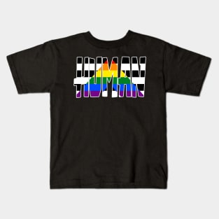 Human Ally Flag Kids T-Shirt